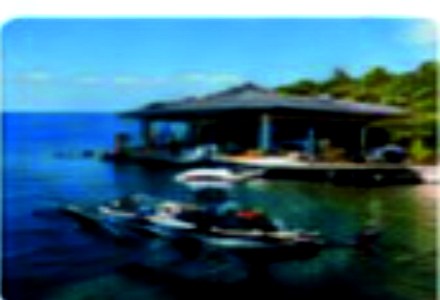Dive center at the water